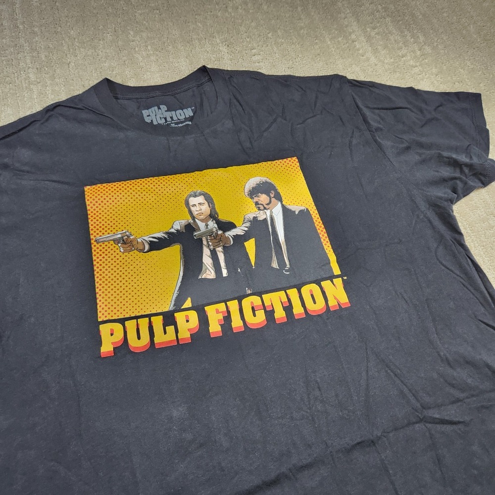 Pulp Fiction Shirt Men 2XL Jules Vince Goodie two sleeves T Shirt Graphic Movies